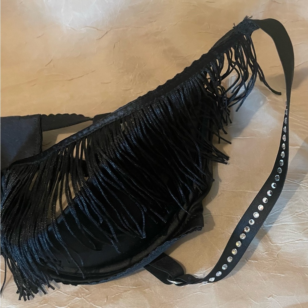 Victoria's Secret Black Fringe Bra - Picture 5 of 12